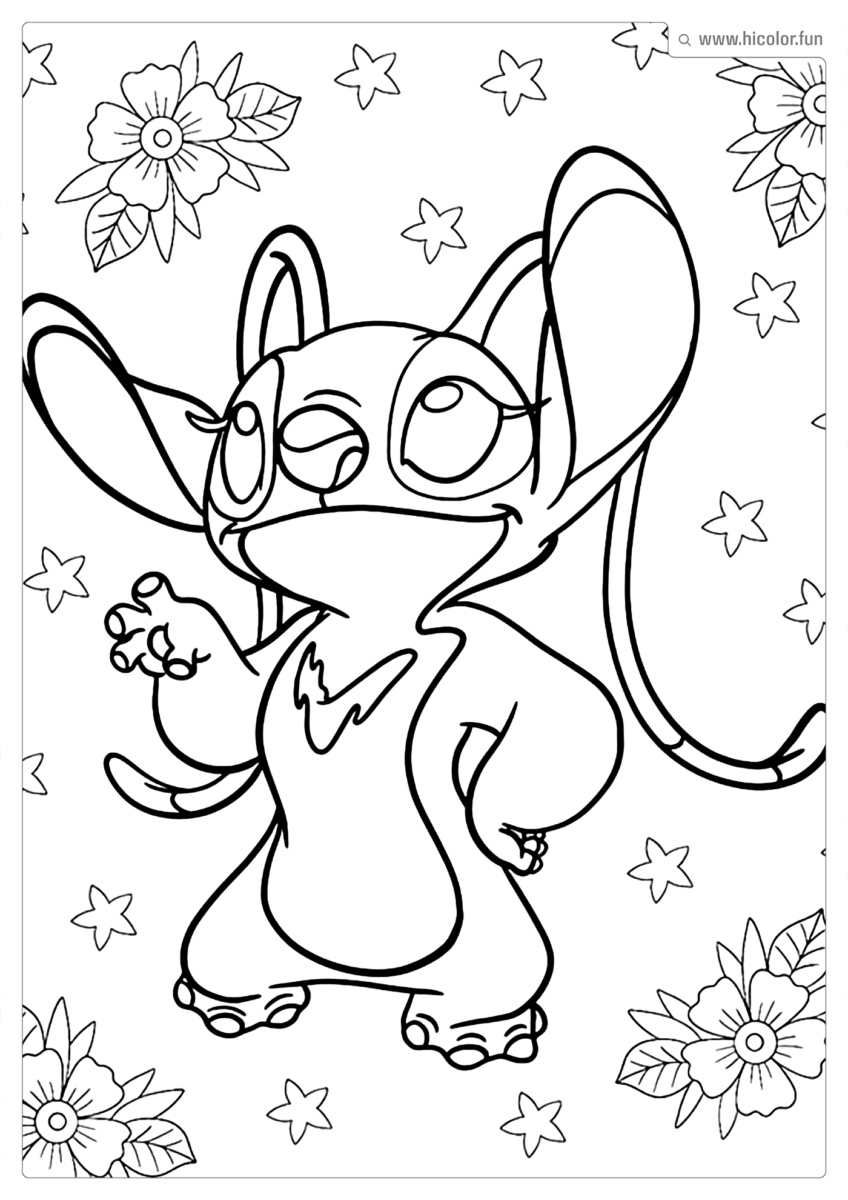 ANGEL STITCH PARA COLORIR