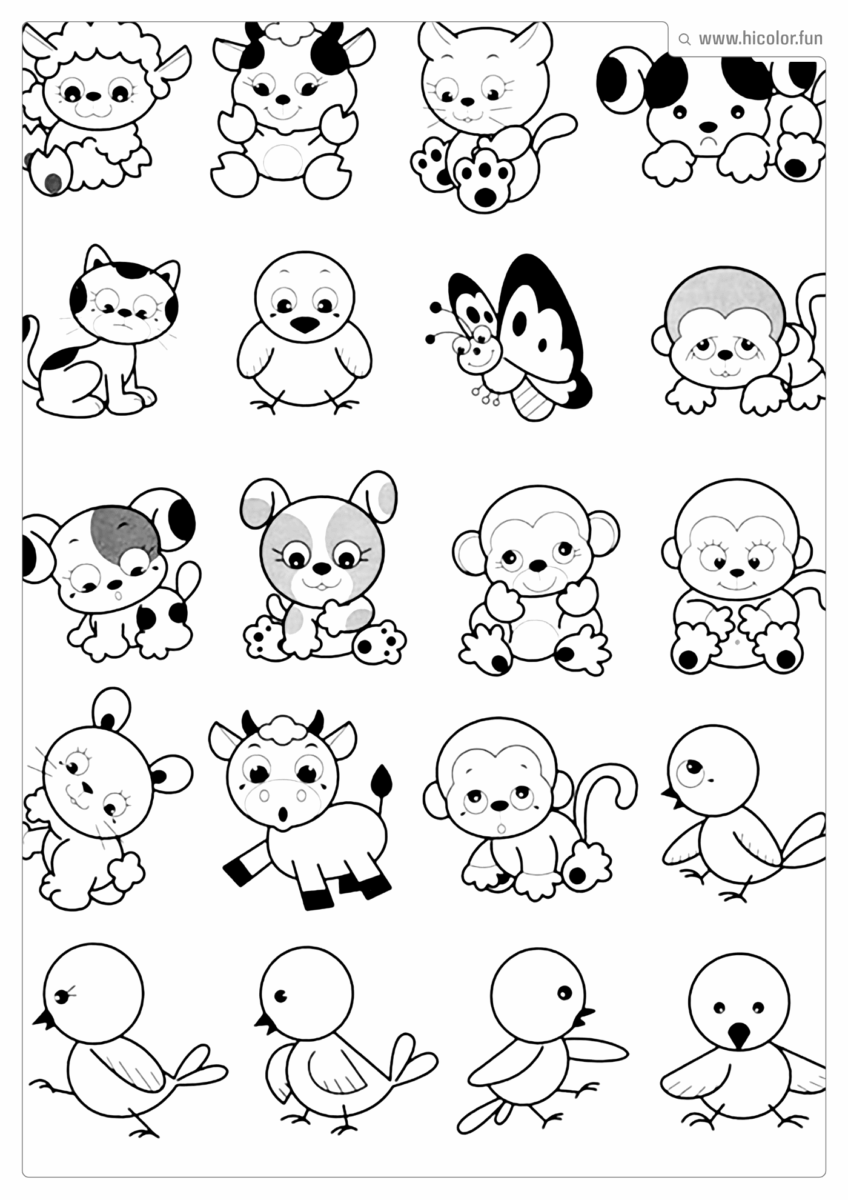 ANIMAIZINHOS PARA COLORIR