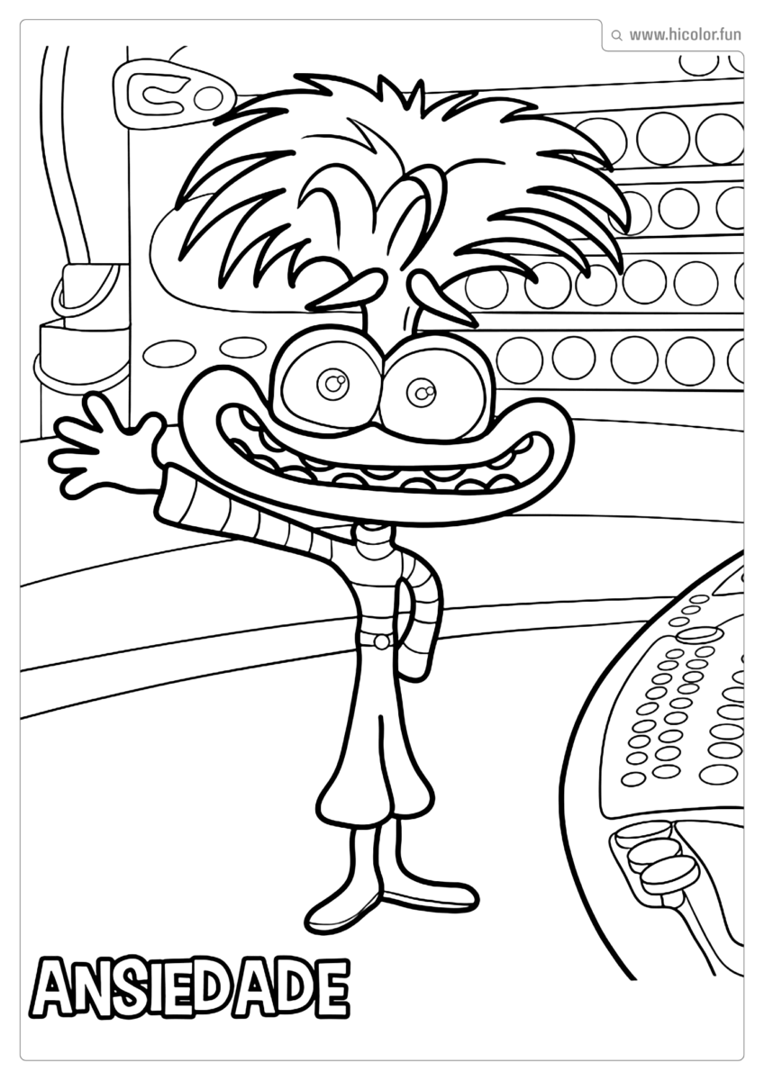 ANSIEDADE DIVERTIDAMENTE 2 PARA COLORIR