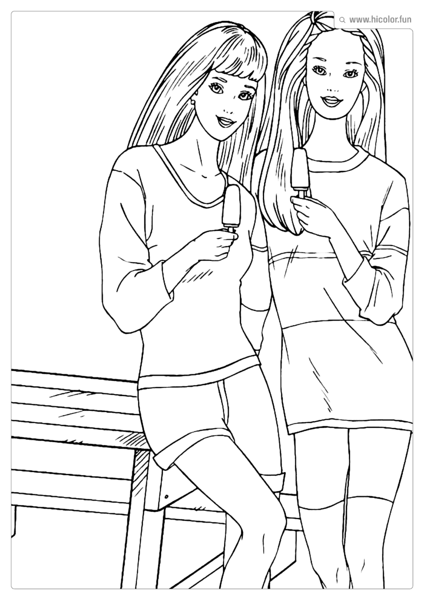 BARBIE COLORIR IMPRIMIR