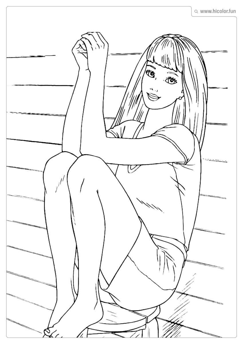 BARBIE DESENHO COLORIR
