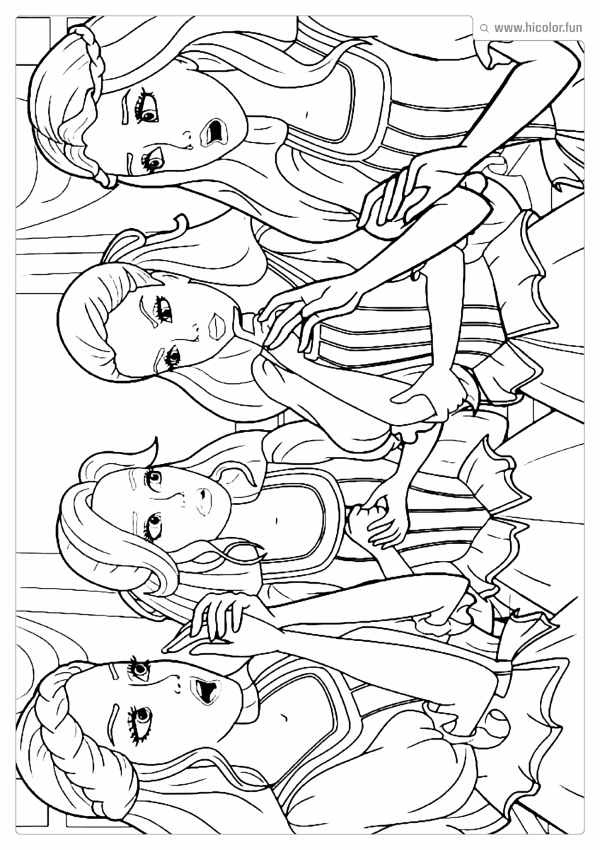 BARBIE DESENHO PARA COLORIR E IMPRIMIR