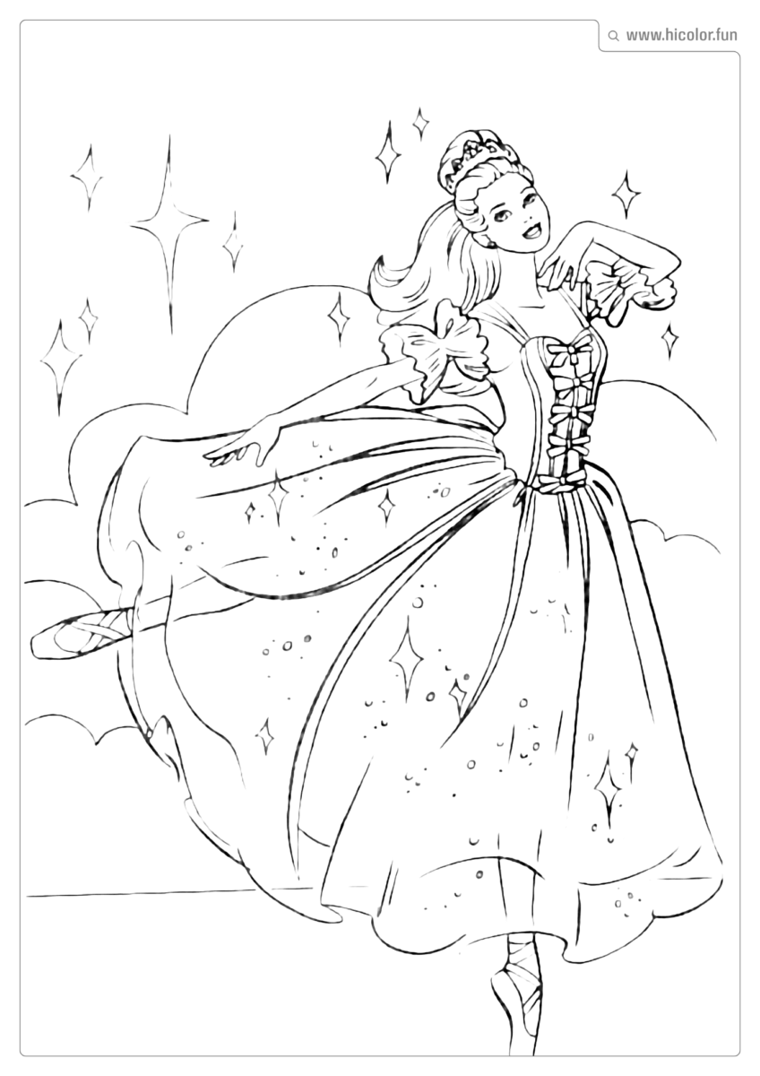 BARBIE IMPRIMIR E PINTAR