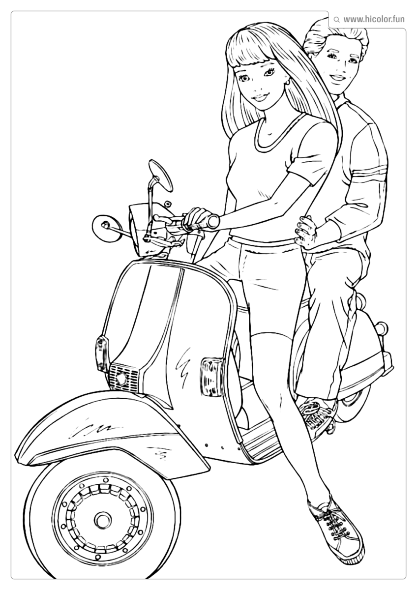 BARBIE PARA IMPRIMIR E PINTAR