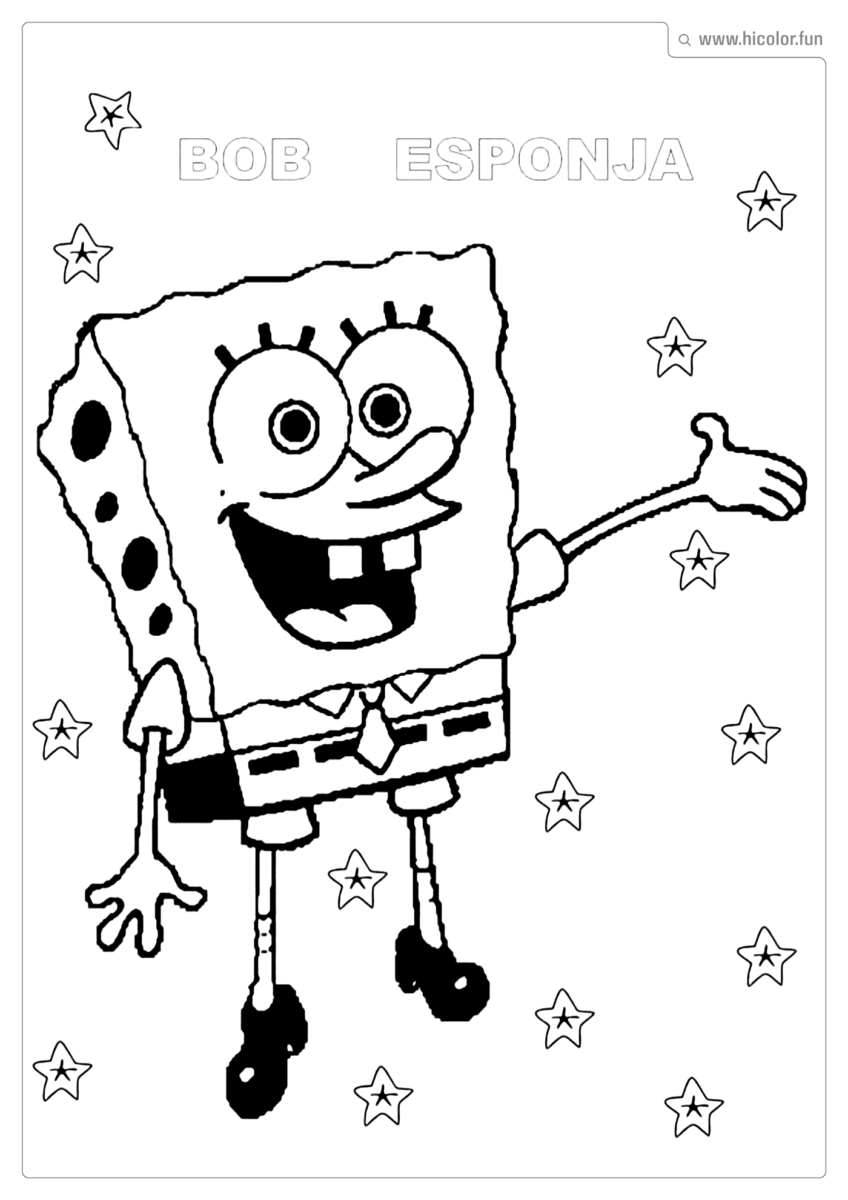 BOB ESPONJA COLORIR E IMPRIMIR