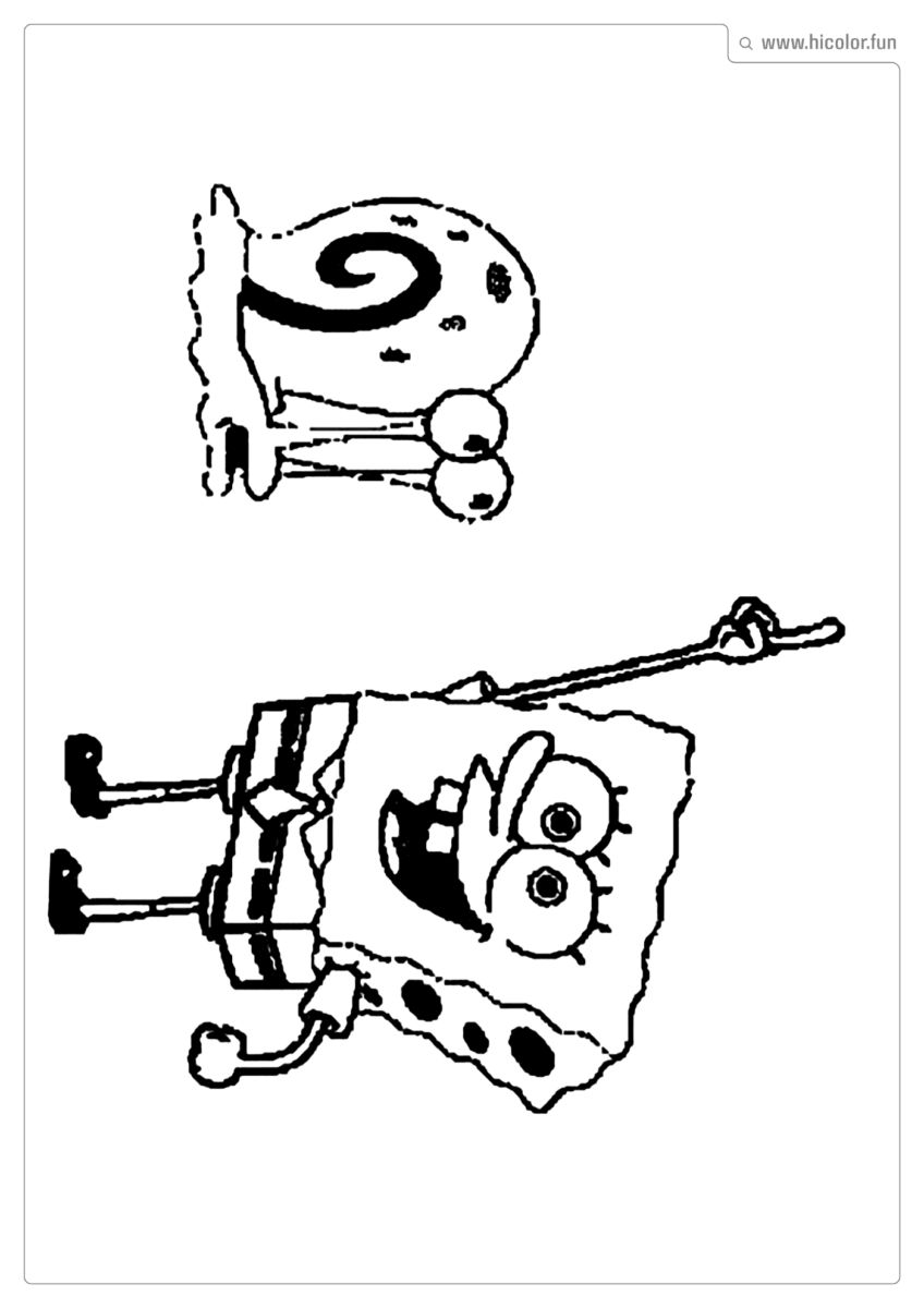 BOB ESPONJA DESENHO COLORIR