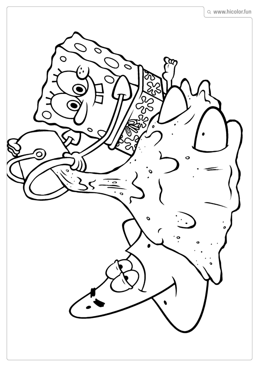 BOB ESPONJA DESENHO DE PINTAR