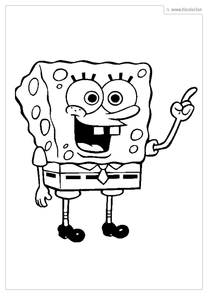 BOB ESPONJA DESENHO PARA IMPRIMIR