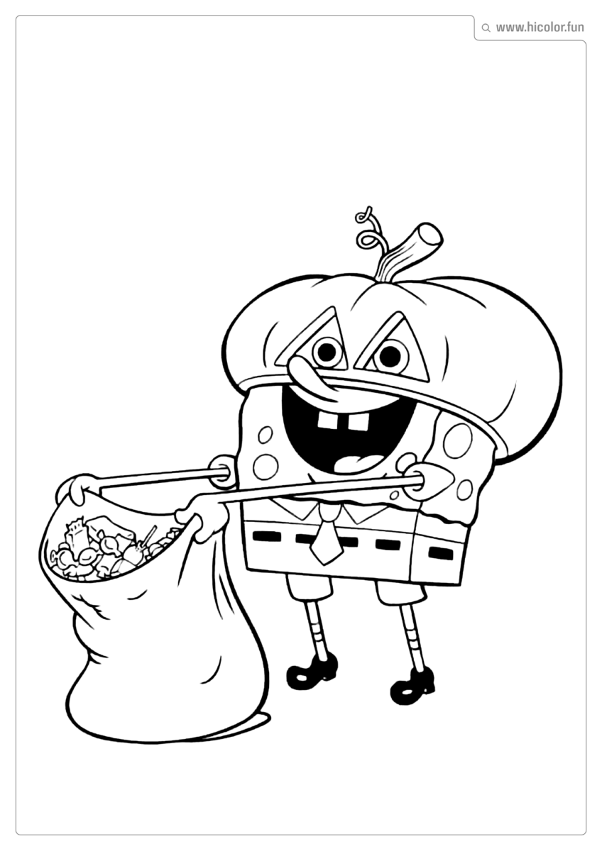 BOB ESPONJA IMPRIMIR E COLORIR