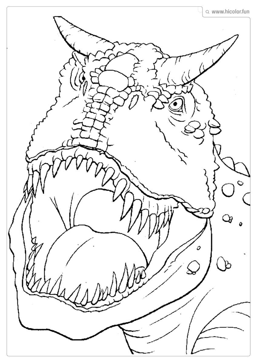 CARNOTAURO PARA COLORIR