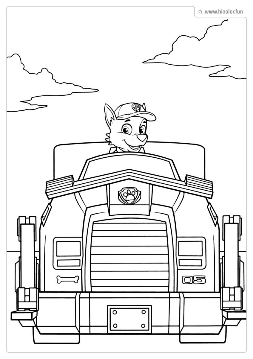 CARROS PATRULHA CANINA PARA IMPRIMIR