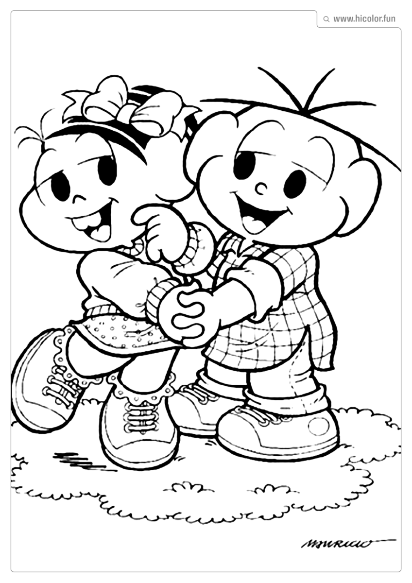 CEBOLINHA E MONICA PARA PINTAR