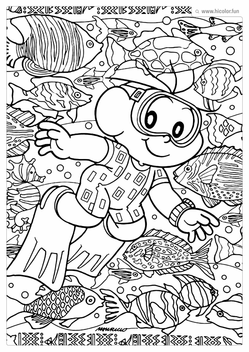 CEBOLINHA TURMA DA MONICA PARA COLORIR