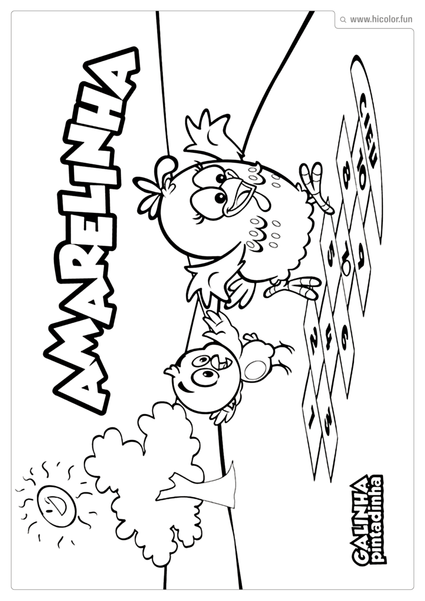 COLORINDO GALINHA PINTADINHA