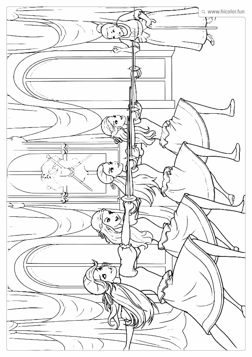 COLORIR DESENHO BARBIE