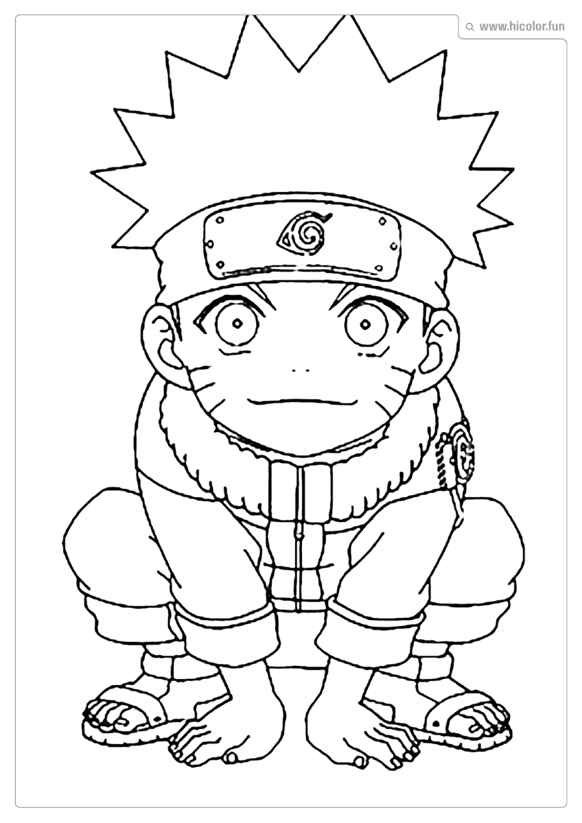 COLORIR DESENHO DO NARUTO