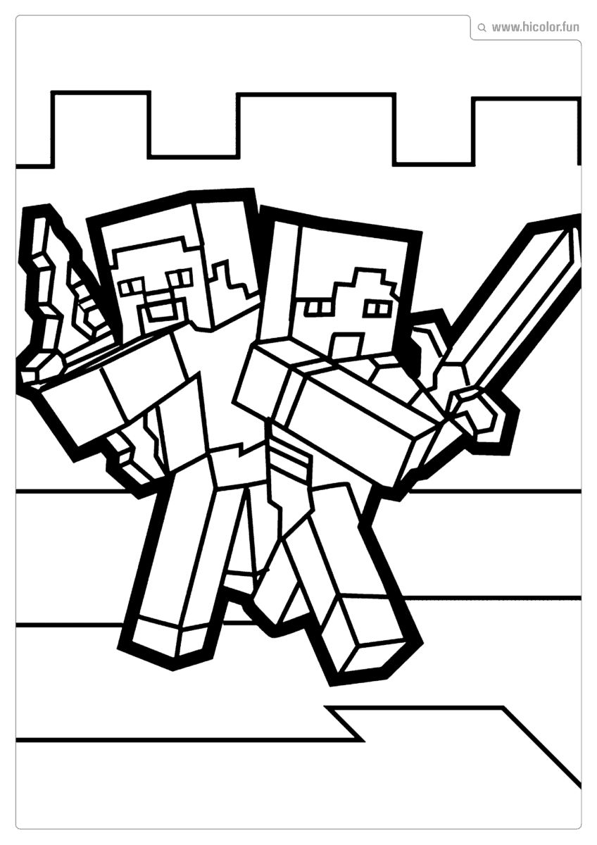 COLORIR DO MINECRAFT STEVE