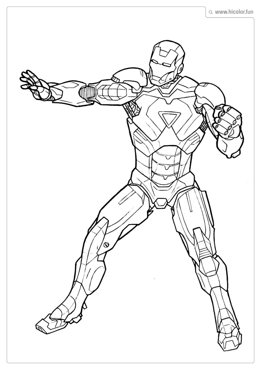 COLORIR HOMEM DE FERRO