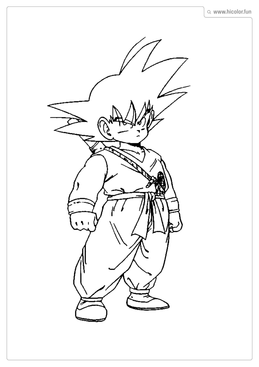 COLORIR O GOKU
