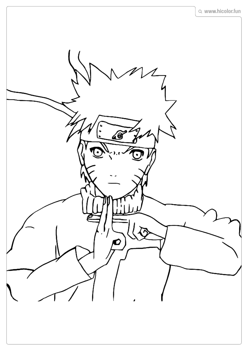 COLORIR O NARUTO