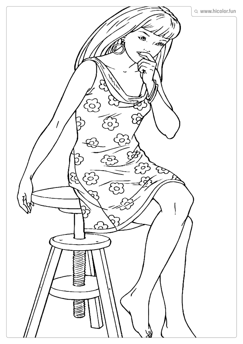 DESENHO BARBIE COLORIR
