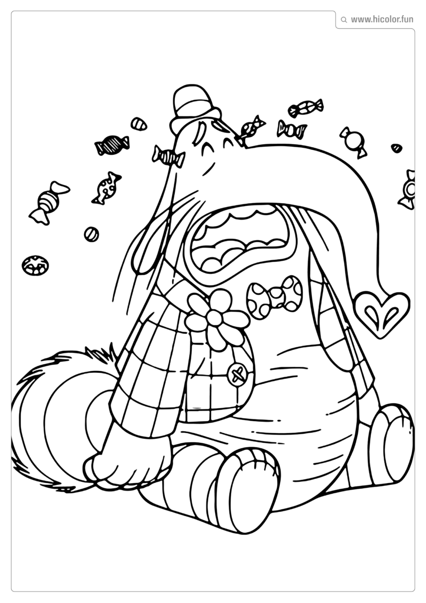 DESENHO BING BONG PARA COLORIR