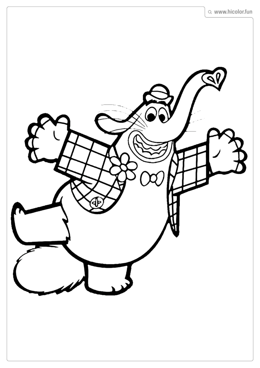 DESENHO BING BONG PARA PINTAR E IMPRIMIR