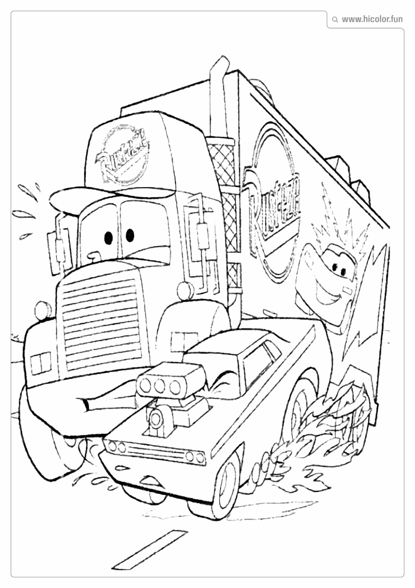 DESENHO CAMINHãO MCQUEEN PARA PINTAR