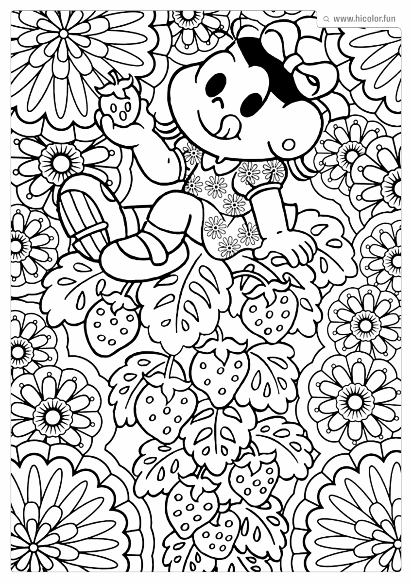 DESENHO COLORIR MAGALI