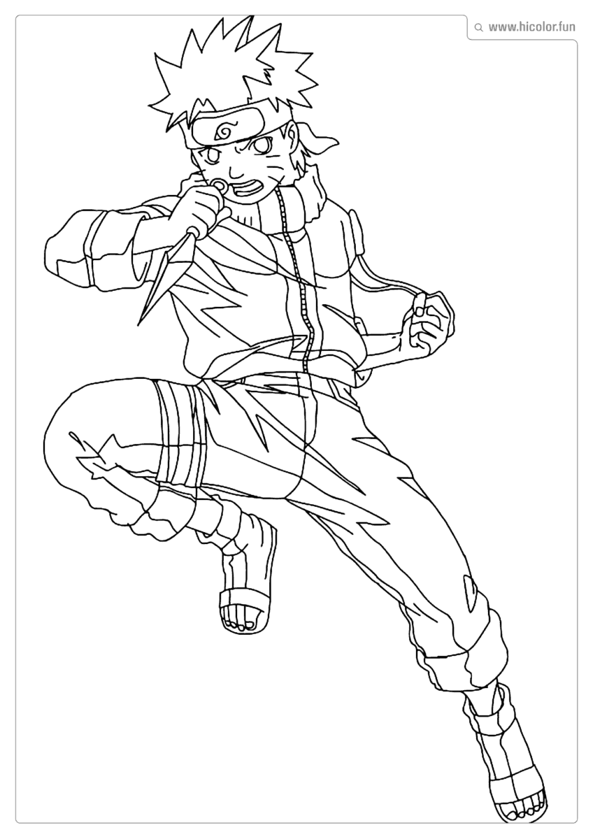 DESENHO COLORIR NARUTO
