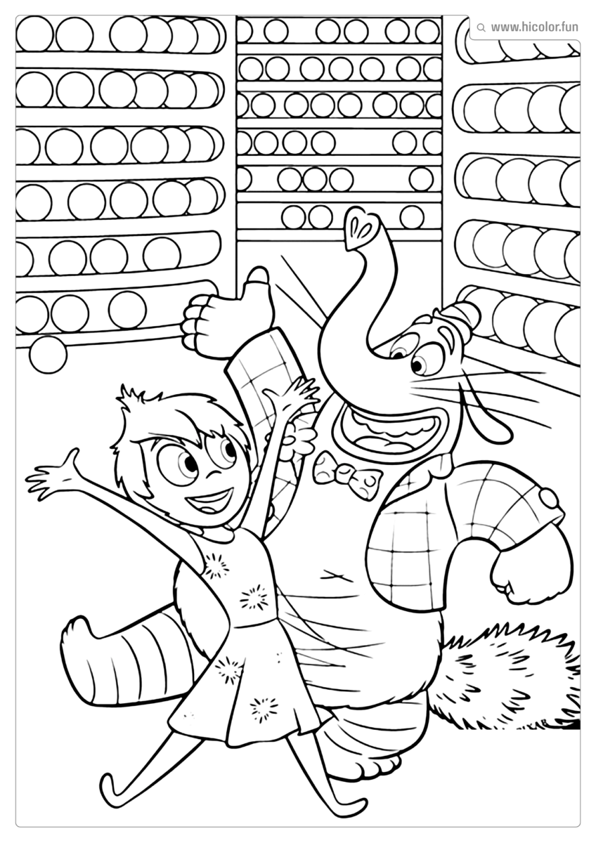 DESENHO DA ALEGRIA DIVERTIDAMENTE PARA PINTAR