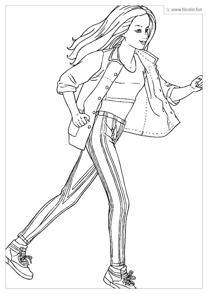 DESENHO DA BARBIE COLORIR