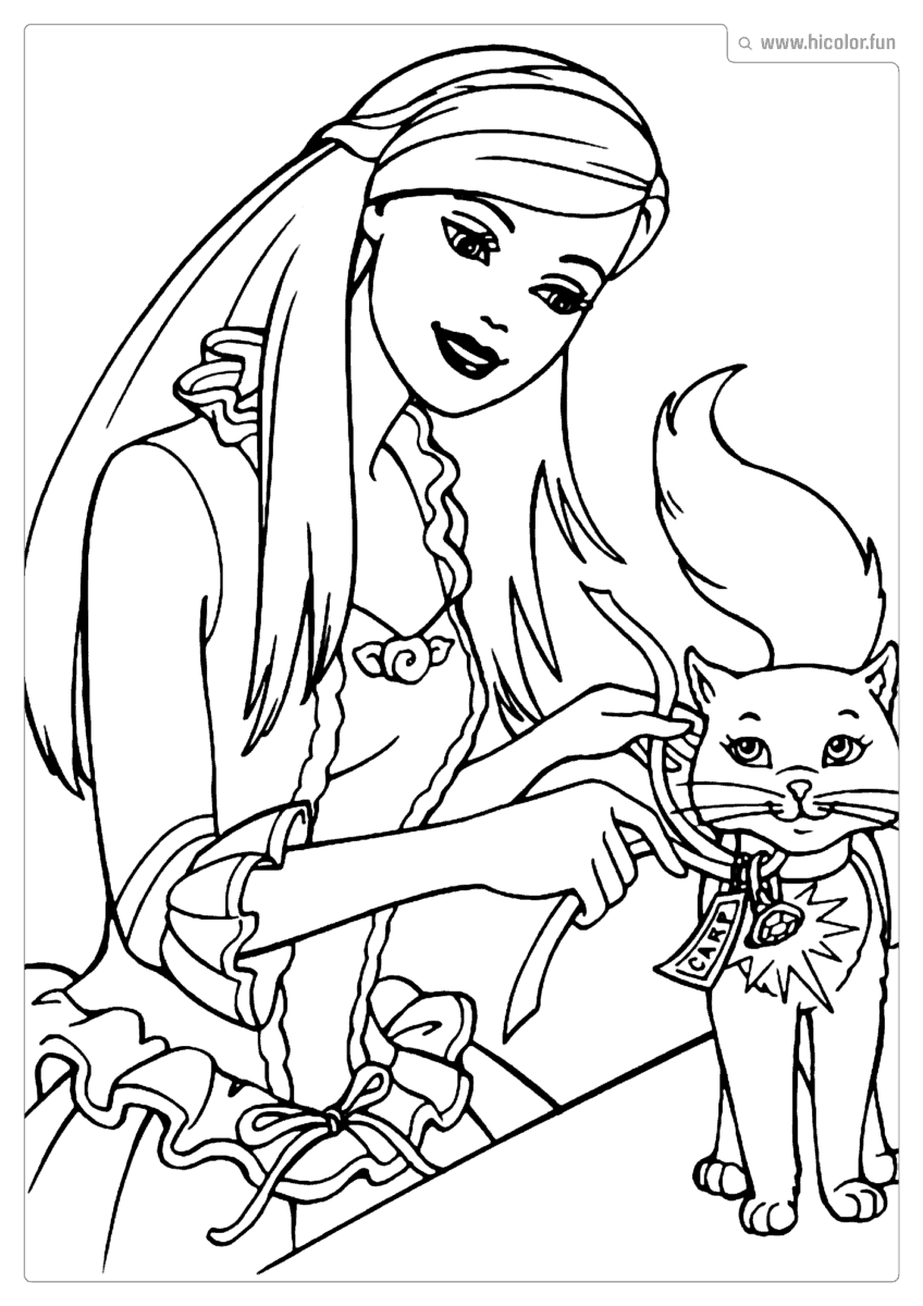 DESENHO DA BARBIE DE COLORIR
