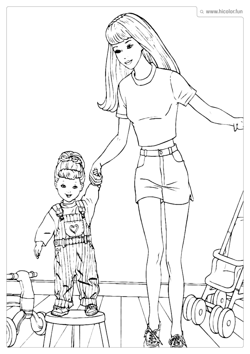 DESENHO DA BARBIE DE PINTAR