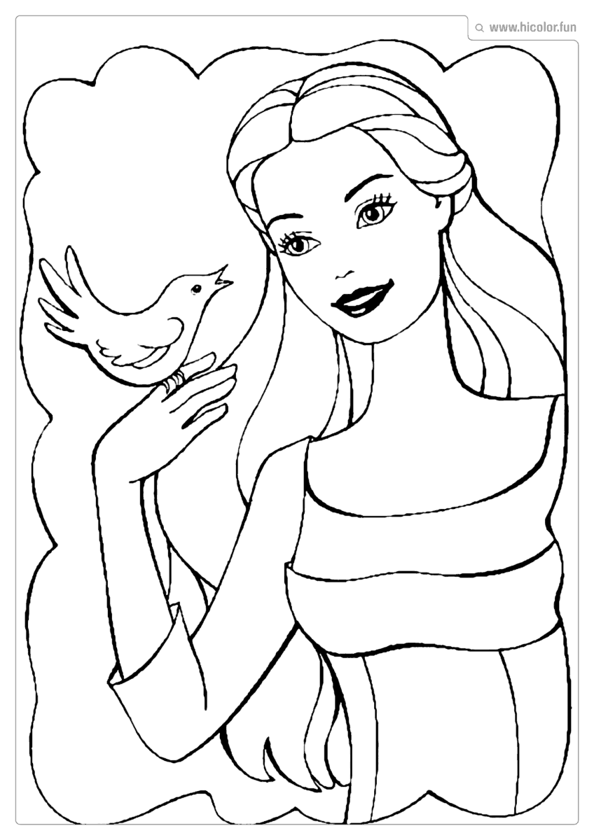 DESENHO DA BARBIE PARA COLORIR E IMPRIMIR