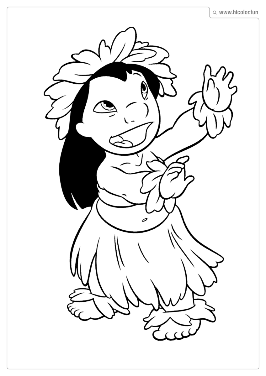 DESENHO DA LILO PARA PINTAR