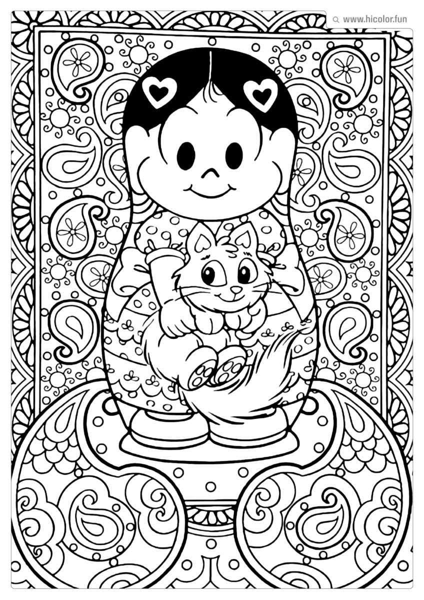 DESENHO DA MAGALI PARA PINTAR