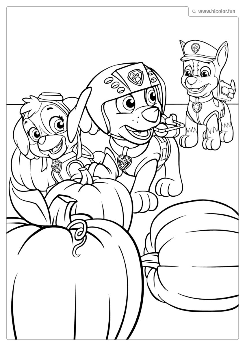 DESENHO DA PATRULHA CANINA PARA IMPRIMIR E PINTAR