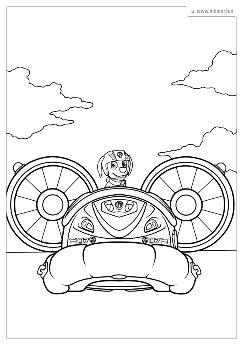 DESENHO DA PATRULHA CANINA PARA PINTAR E IMPRIMIR