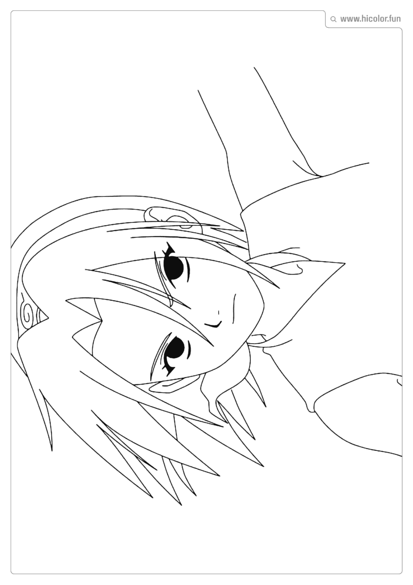 DESENHO DA SAKURA PARA COLORIR E IMPRIMIR