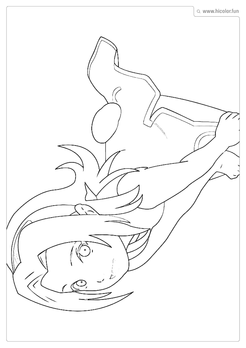 DESENHO DA SAKURA PARA PINTAR E IMPRIMIR