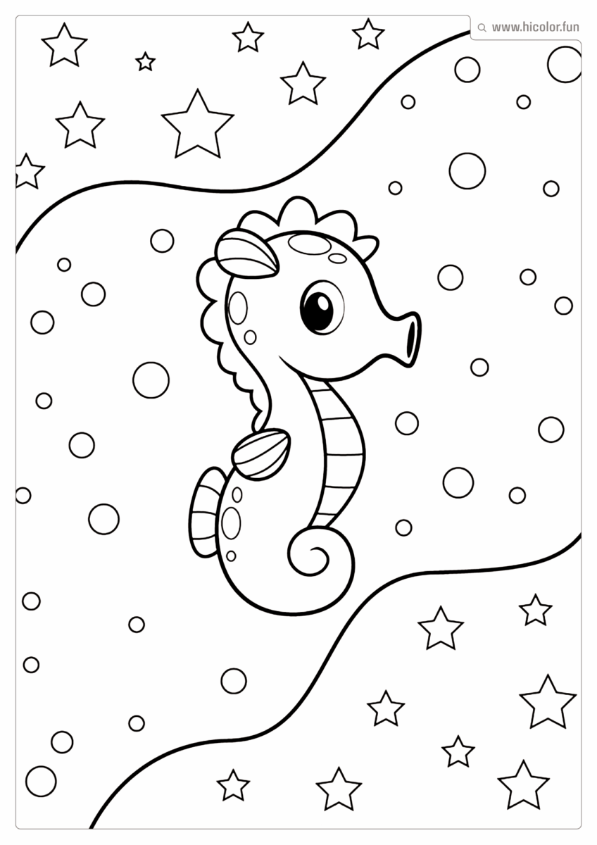 DESENHO DE ANIMAIS DO FUNDO DO MAR PARA COLORIR