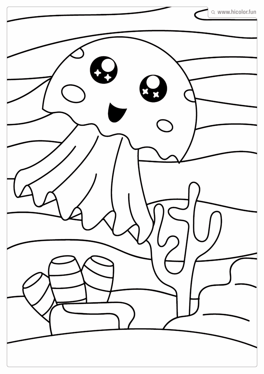 DESENHO DE ANIMAIS MARINHOS PARA COLORIR