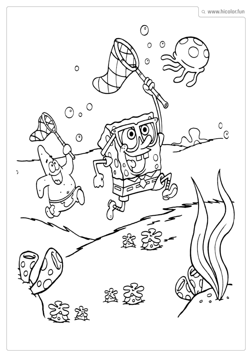 DESENHO DE BOB ESPONJA PARA COLORIR