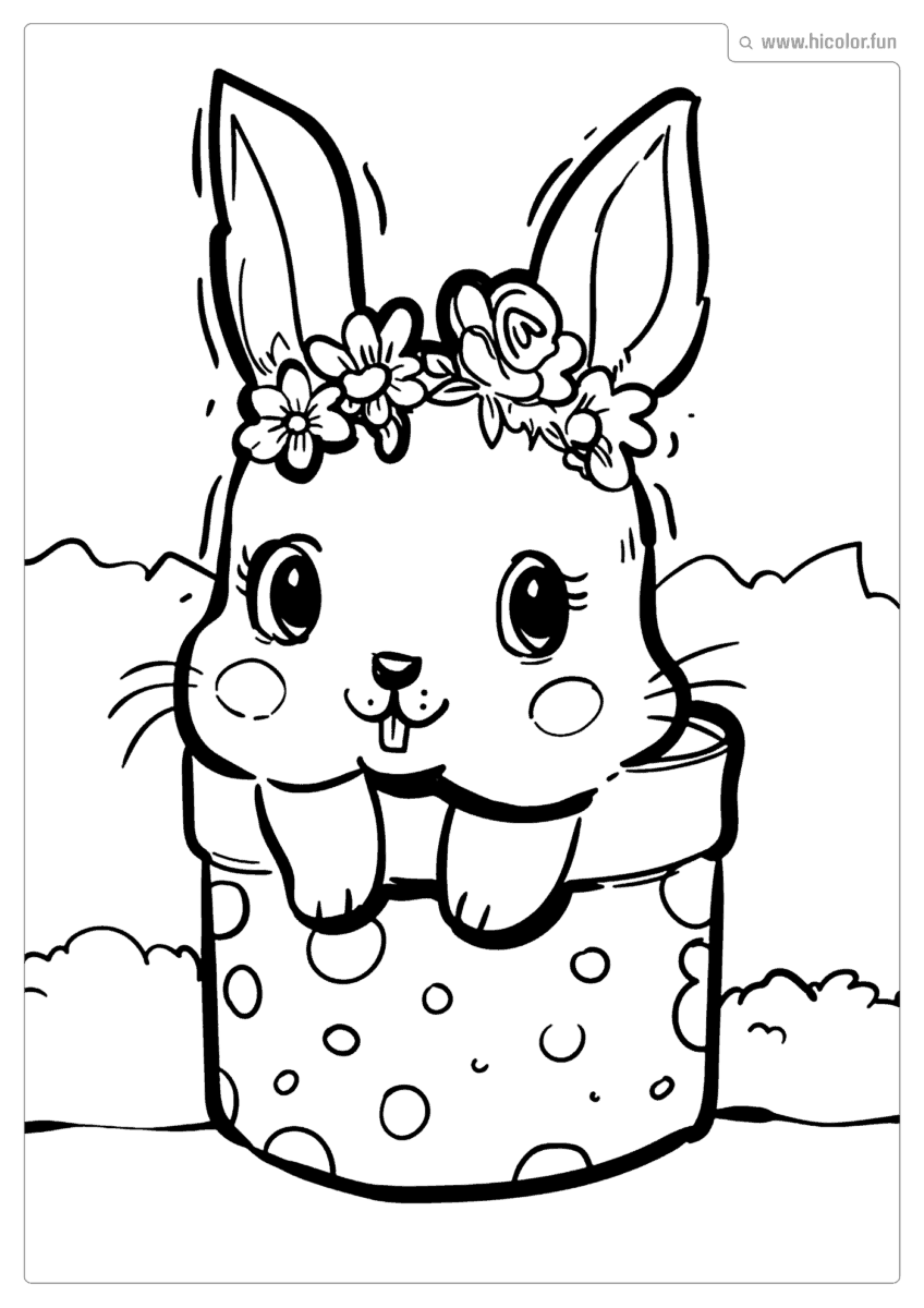 DESENHO DE COELHO PARA COLORIR