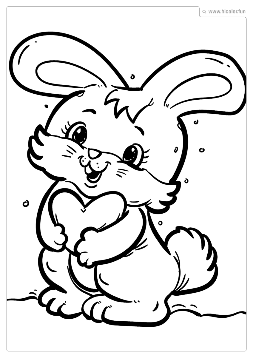 DESENHO DE COELHO PARA IMPRIMIR