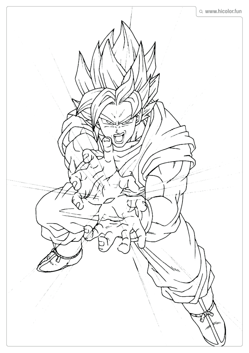 DESENHO DE COLORIR DO DRAGON BALL