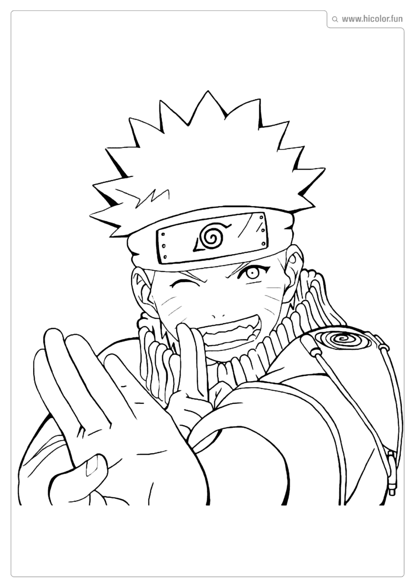 DESENHO DE COLORIR DO NARUTO