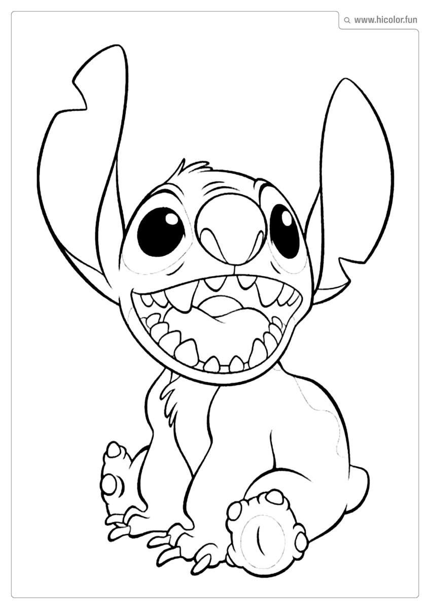 DESENHO DE COLORIR DO STITCH
