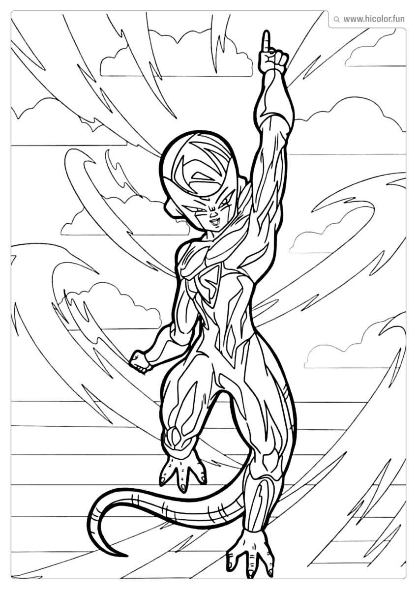 DESENHO DE COLORIR DRAGON BALL